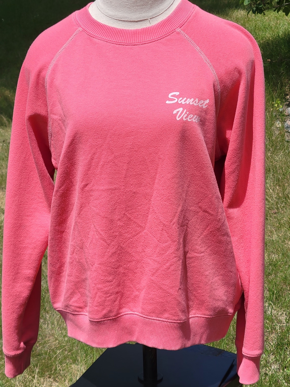 Billabong Coral Pink Crewneck Pullover Size Small - Sunset View